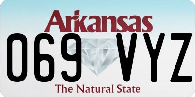 AR license plate 069VYZ