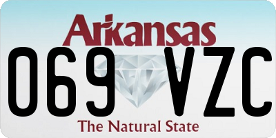AR license plate 069VZC