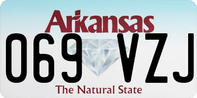 AR license plate 069VZJ