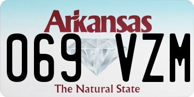 AR license plate 069VZM