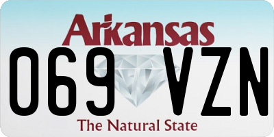 AR license plate 069VZN
