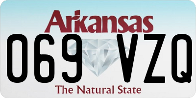 AR license plate 069VZQ