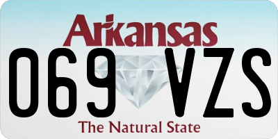AR license plate 069VZS