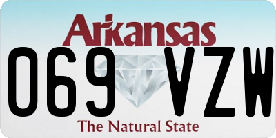 AR license plate 069VZW