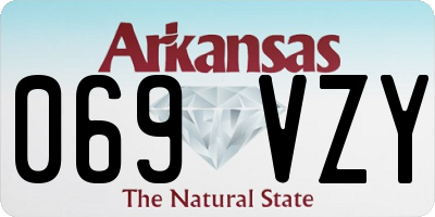 AR license plate 069VZY