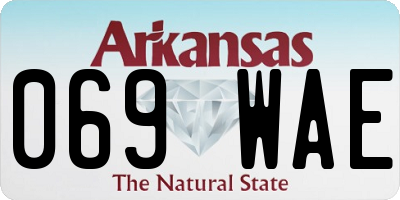 AR license plate 069WAE