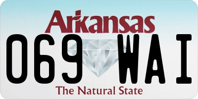 AR license plate 069WAI