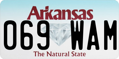 AR license plate 069WAM