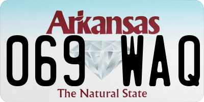 AR license plate 069WAQ
