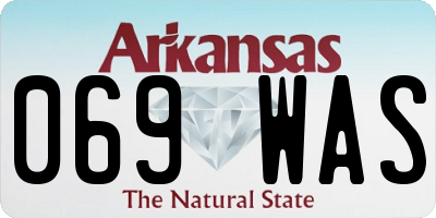 AR license plate 069WAS