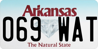 AR license plate 069WAT