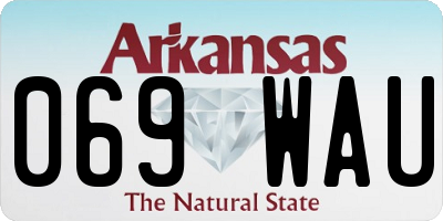 AR license plate 069WAU