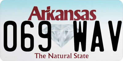 AR license plate 069WAV