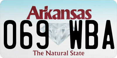 AR license plate 069WBA