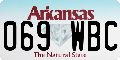 AR license plate 069WBC