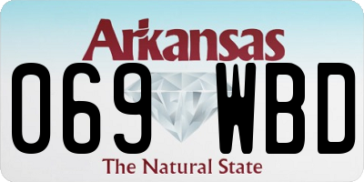 AR license plate 069WBD