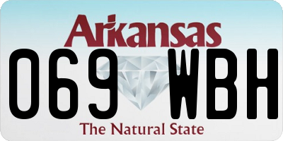 AR license plate 069WBH