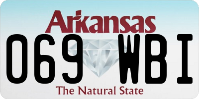 AR license plate 069WBI