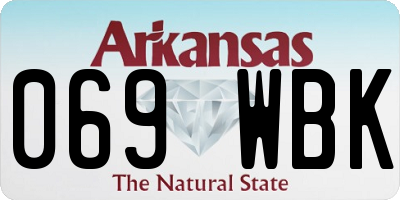 AR license plate 069WBK