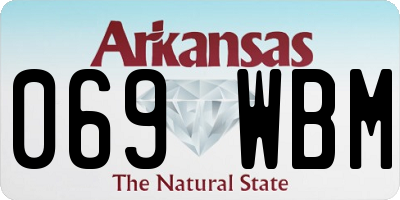 AR license plate 069WBM