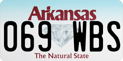AR license plate 069WBS