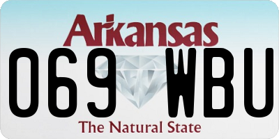 AR license plate 069WBU