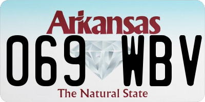 AR license plate 069WBV