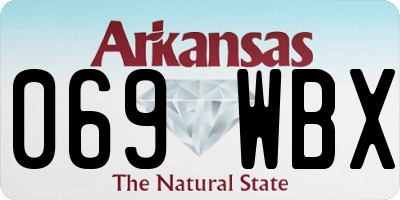 AR license plate 069WBX