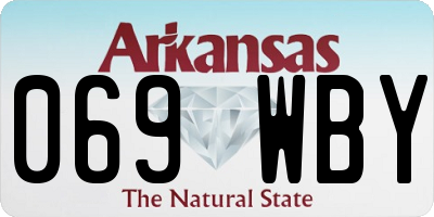 AR license plate 069WBY