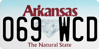 AR license plate 069WCD