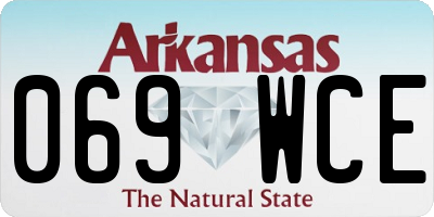 AR license plate 069WCE