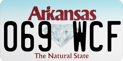 AR license plate 069WCF