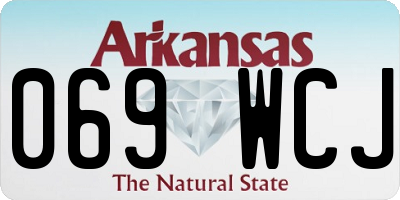 AR license plate 069WCJ