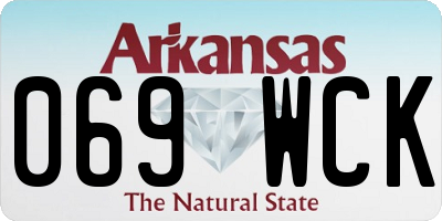 AR license plate 069WCK