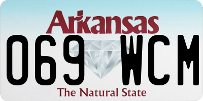 AR license plate 069WCM