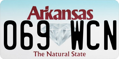 AR license plate 069WCN