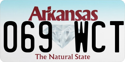 AR license plate 069WCT