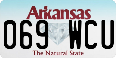 AR license plate 069WCU