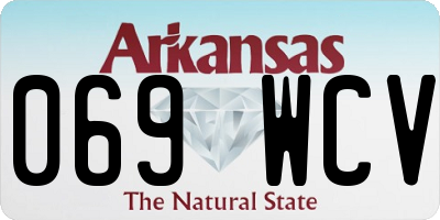 AR license plate 069WCV