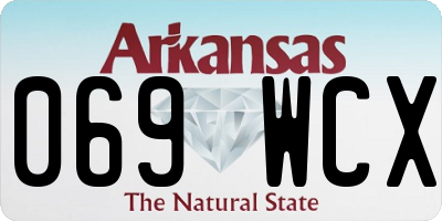 AR license plate 069WCX