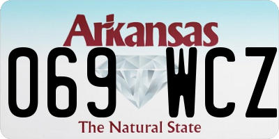 AR license plate 069WCZ