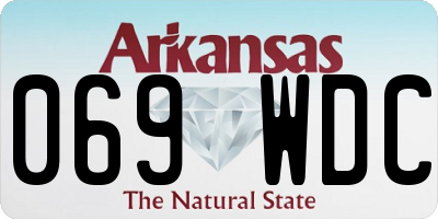 AR license plate 069WDC