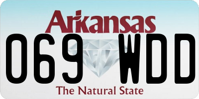 AR license plate 069WDD