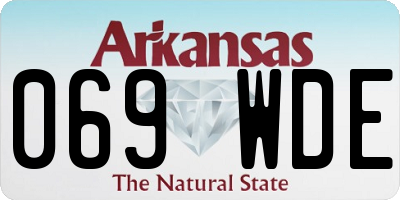 AR license plate 069WDE