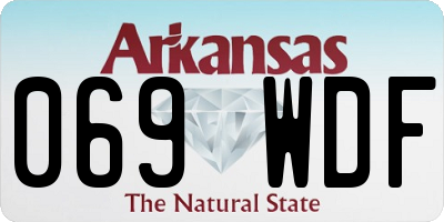 AR license plate 069WDF