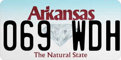 AR license plate 069WDH