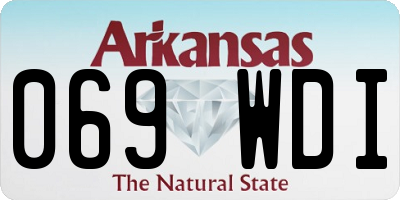 AR license plate 069WDI