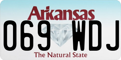 AR license plate 069WDJ