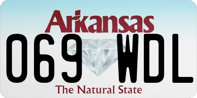 AR license plate 069WDL