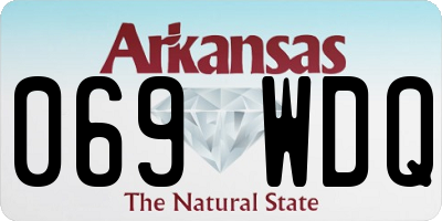AR license plate 069WDQ